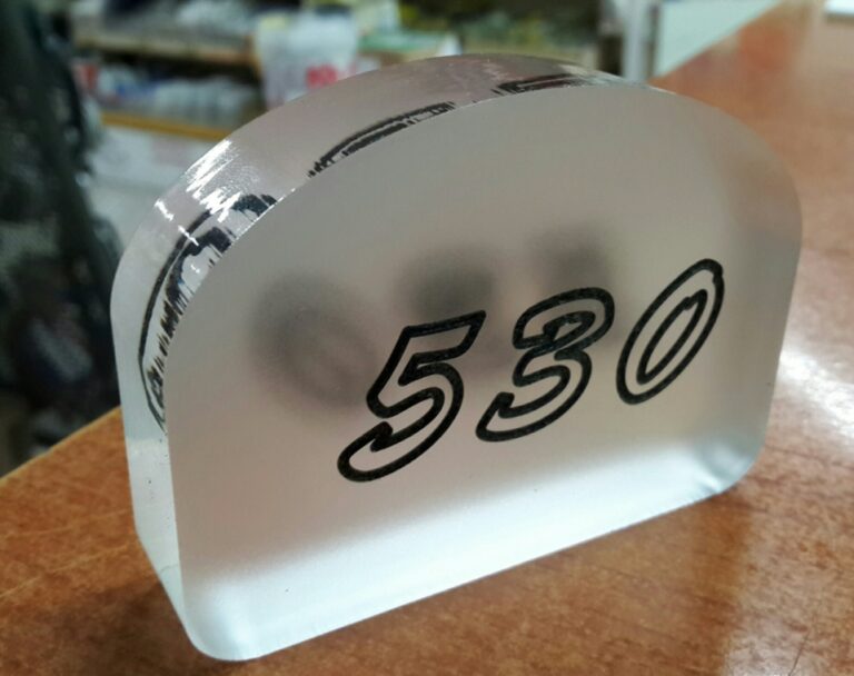 numero segnaposto pelxiglass